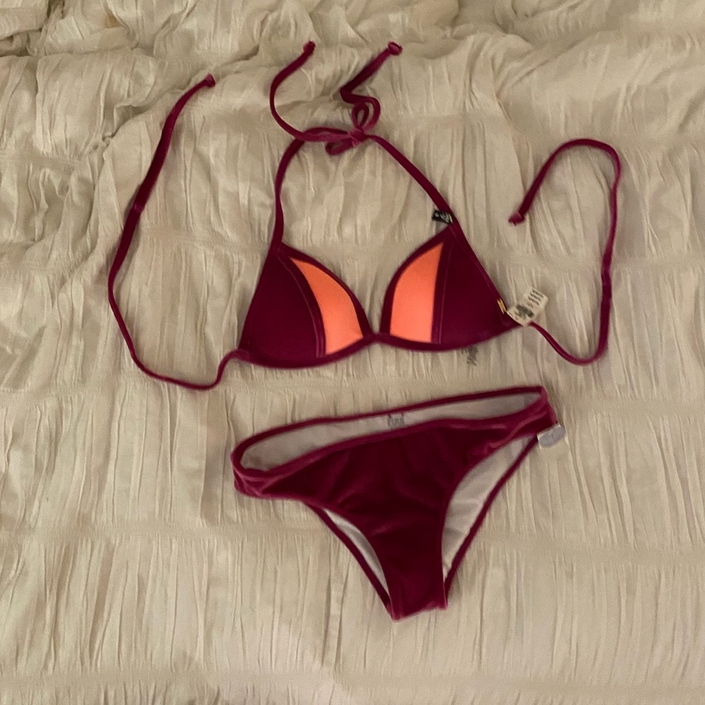 Velvet Victoria’s Secret pink bikini size S/M